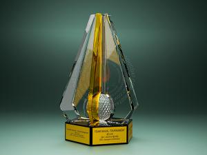 Sản phầm Cúp golf 99 được làm hoàn toàn từ pha lê cao cấp, có chiều cao từ 27-30cm miễn phí thiết kế